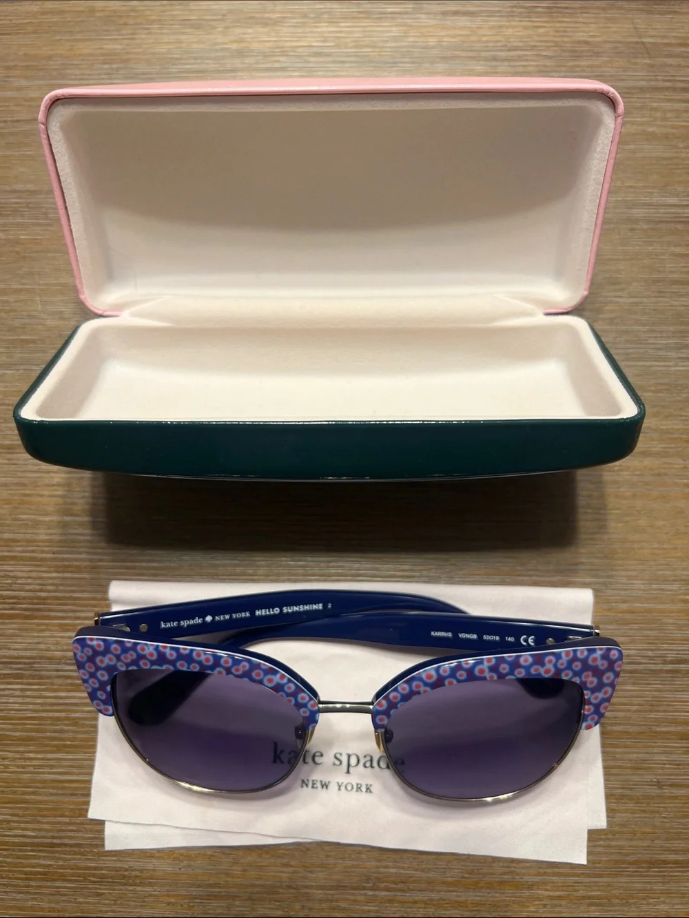 kate spade floral cat-eye sunglasses